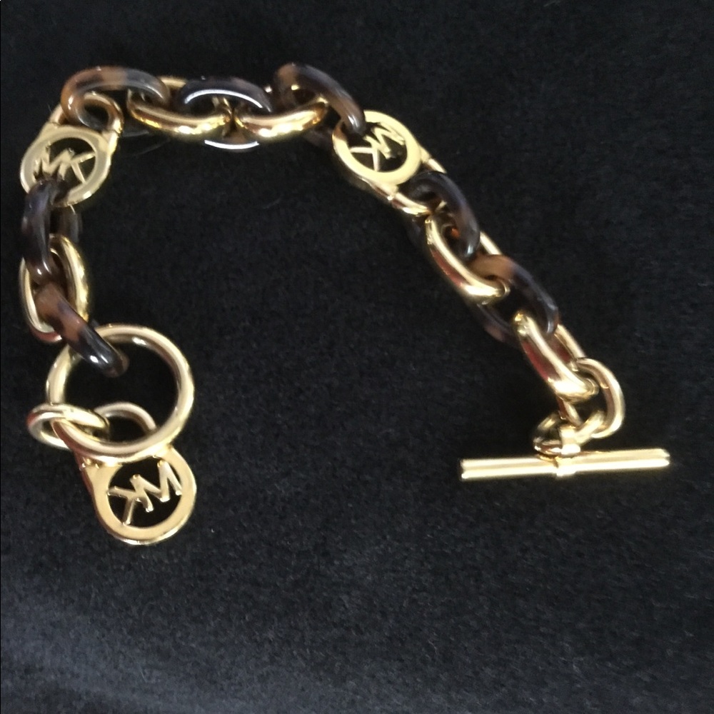 Michael Kors Tortoise shell-link bracelet
